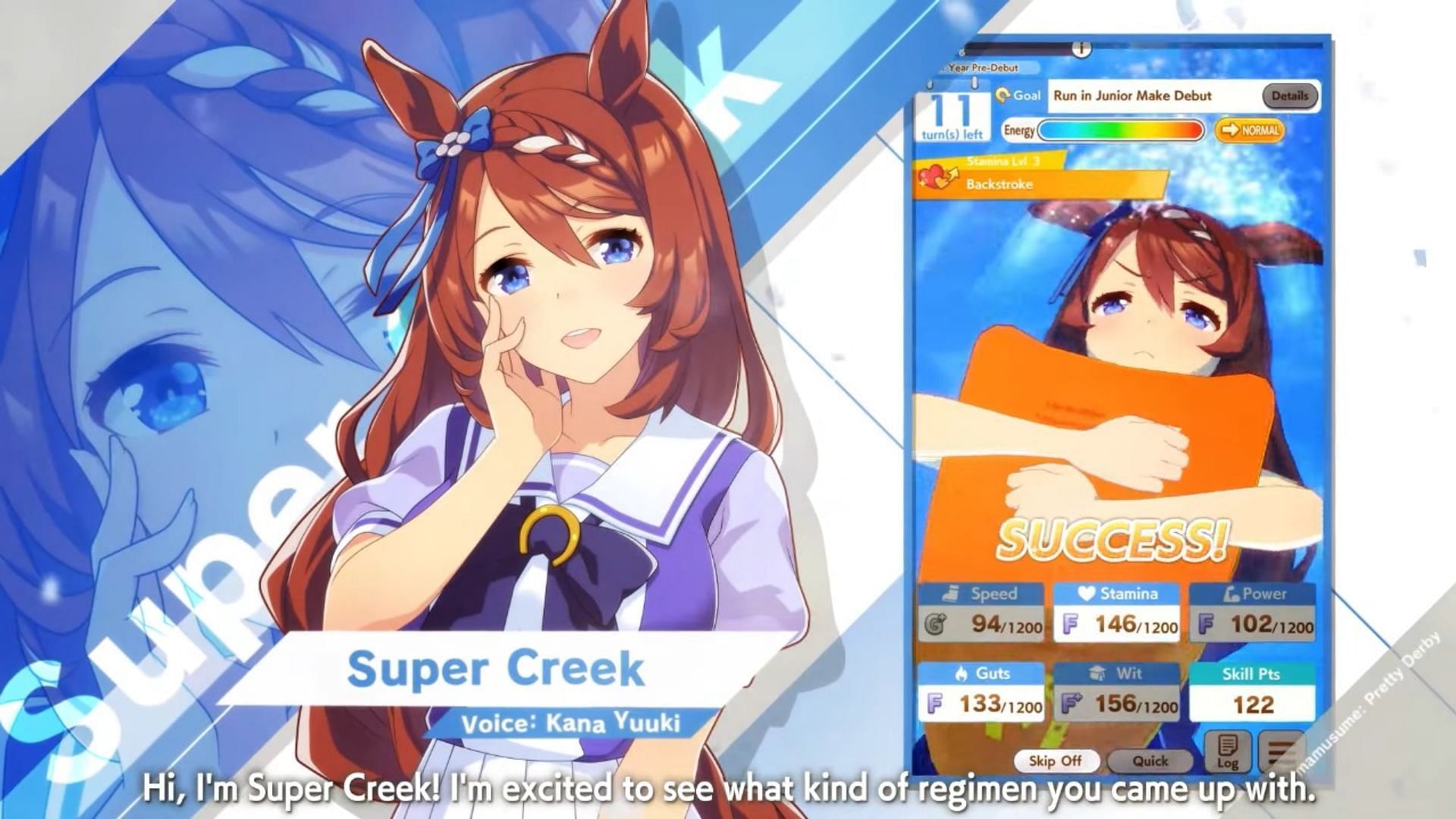 Super Creek's stats (Image via Cygames)